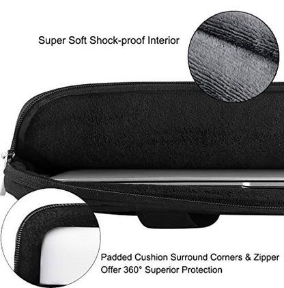Voova Laptop Bag 15.6 Inch, 360° Protective Laptop Case Sleeve Compatible with MacBook Air 15 M2/M3/M4, MacBook Pro 15/16, 15-16” Lenovo Dell Hp, Waterproof Computer Bag Slim Briefcase, Black - color: Black, size: 14-15.6 inch