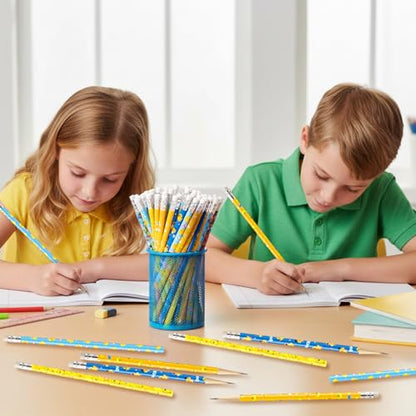 Xqumoi 60Pcs Ducks Pencils with Erasers - Cute Rubber Ducks Themed #2 HB Wooden Pencils in Bulk Birthday Party Favors Classroom Student Rewards Goodie Bag Fillers Stuffers Back to School Gift - style: Yellow Duck
