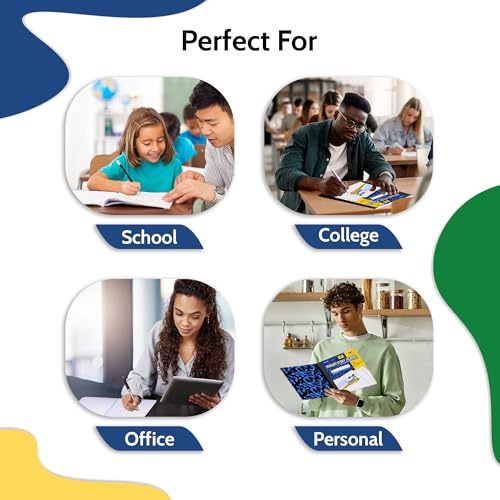 4 Pack - EPI Primary Ruled Composition Notebook Black - 200 Pages (100 Sheets), 9-3/4 x 7-½ - Classroom Back to School Supplies, Heavy Duty, Durable Hardcover Office Notebooks, Sewn - size: Pack of 4, style: Primary Ruled