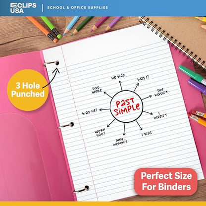 Loose Leaf Paper College Ruled Notebook Paper College Ruled Lined Writing Filler Paper 10.5” x 8” 4800 Sheets 100 Sheets Per Pack 60 gsm (48 Pack) - size: 48 Pack