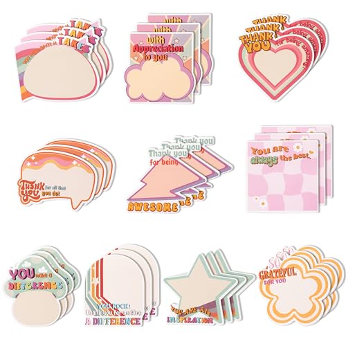 Xqumoi 30 Pack Empowering Sticky Notes - Motivational Educator Self Sticky Notepads Inspirational Memo Pads for Appreciation Gifts Office School Supplies Birthday Party Favors, Total 600 Sheets - style: Empowering