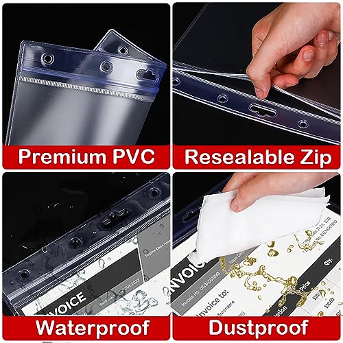 Bird Fiy Sheet Protectors 10 Pack 8.5" x 11" Waterproof Resealable Zip Wall Sign Holder Page Protectors Clear Photo Plastic Sleeves for Documents, Photos, and Wall Sign Display - color: Vertical