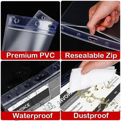 Bird Fiy Sheet Protectors 10 Pack 8.5" x 11" Waterproof Resealable Zip Wall Sign Holder Page Protectors Clear Photo Plastic Sleeves for Documents, Photos, and Wall Sign Display - color: Vertical