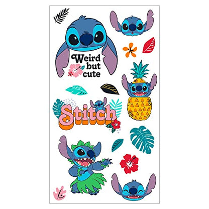 Silver Buffalo Disney Lilo and Stitch Tropical, Plastic Water Bottle, 32oz | Island Vibes, Twist Spout, Sticker Set, You Stick Yourself, 0.95 Liters - color: Lilo and Stitch Tropical Island Vibes