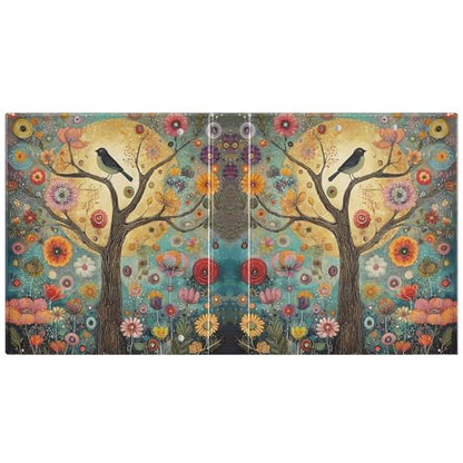 Tree of Life 3 Ring Binder 1.5 inch Binders Three Ring Binders with Clipboard Hold 200 Sheets for Office Supplies - color: Tree of Life