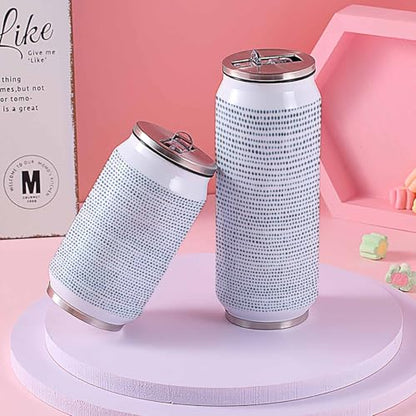T&H XHome Abstract Art 10oz Stainless Steel Tumbler with Lid & Straw-Double Wall Vacuum Insulated Travel Mug White Modern Boho Dots Texture Water Bottle Coffee Beverage Drinks Cup - size: 10 Ounces
