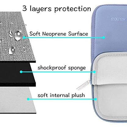 MOSISO Laptop Case 13 inch, 13 inch Laptop Sleeve Bag Compatible with MacBook Neo/Air M5 M4 M3 M2 M1 2026-2018 / Pro M2 M1 2026-2016, Neoprene Computer Sleeve Bag with Small Case, Serenity Blue - color: Serenity Blue, size: 13 inch
