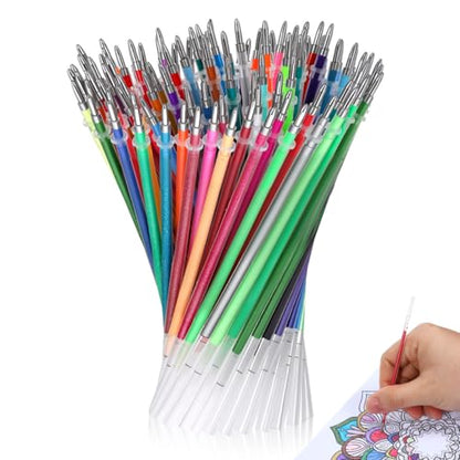 Glitter Pen Refills Signature Gel Ink Pen Refill Replacement for Office and School Use Portable Creative Refills for Smooth Writing