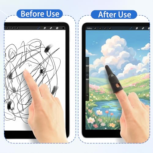 2Pcs Finger Stylus Pen for Touchscreen - High Precision Sensitivity Silicone, Capacitive Stylus Suitable for iPad/iPhone/Android Phones Tablets All Touch Screens Adults