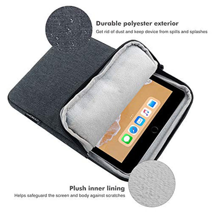 MoKo 9-11 Inch Tablet Sleeve Bag Carrying Case Fits New 11inch iPad Air M4, iPad A16 2025, iPad Pro 11 M4, Air 5/4/3, iPad 10/9/8th Gen, Tab S8/S9 11", Tablet Carrying Case, Space Gray | Carrying Case - color: Space Gray, size: 9-11 inch