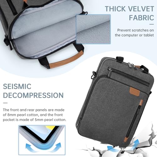 15 inch Laptop Sleeve Bag,Padded Protective Travel Carrying Case for New 15"/15.3" MacBook Air M5 M4 M3 M2 2026-2023,Dell XPS 15 Plus,15 Inch Surface Laptop 7/6/5/4/3,Galaxy Tab S9 Utra 14.6" - color: Grey, size: 15 Inch