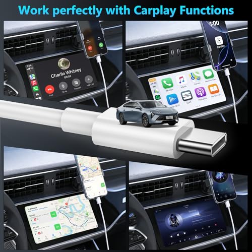 USB A to USB C Cable 3-Pack [3FT+6FT+10FT] CarPlay Fast Charging Cord | Ideal for CarPlay, Home, Office & Daily Travel Charging; Compatible with iPhone 17/16/15, Pixel, Samsung Galaxy & Note