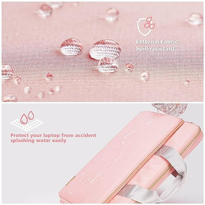KIZUNA Laptop Sleeve Case 17 Inch Computer Carrying Handbag for LG gram 17/17.3" MSI 17/Dell G7/17 Lenovo IdeaPad 3i Gen7/17.3" HP ProBook 470/17.3" Lenovo Legion 5 / 5i,Pink - color: Pink, size: 17 Inch