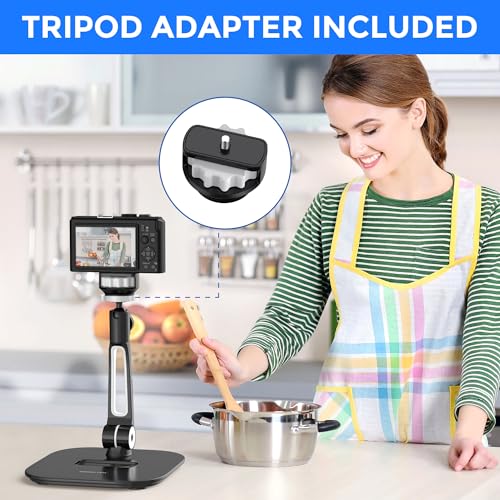 AboveTEK Tablet Stand Holder, Stylish Aluminum iPad Stands, Foldable 360° Swivel Table Stand Holder fits 4-11" Tablets/Smartphones for Kitchen Bedside Office POS Showroom Reception (Black) (Pack of 3) - color: Black, size: 4"-11" (Pack of 3)