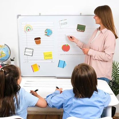 Xqumoi 30 Pack Teacher Appreciation Sticky Notes School Office Supplies | Teacher Self-Adhesive Writing Memo Pad, Page Marker Notepads, Blackboard Apple Pencil Shaped, Back to School Gift, Classroom - style: Teacher Appreciation (Style 2)