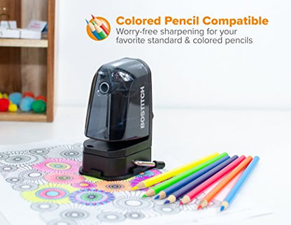 Bostitch Office Multi-Mount Manual Pencil Sharpener, Vacuum Mount or Screw Mount, Black (MPS2-BLK) - size: Pack of 1