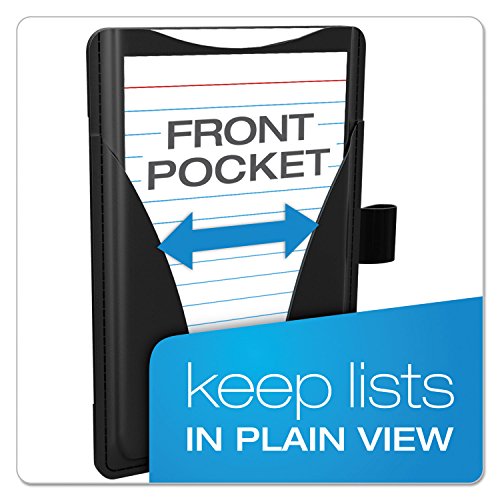 Oxford At-Hand Note Card Case, 3" x 5" Size, Black, Includes 25 Ruled Index Cards (63519) - color: Black