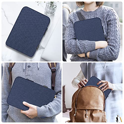 MoKo 7-8 Inch Tablet Sleeve Bag, Polyester Pouch Cover Case Fits iPad mini (A17 Pro) 8.3" 2024, iPad mini 6/5/4/3/2/1, Samsung Galaxy Tab S2 8.0, Tab A 8.0, ZenPad Z8s 7.9,Navy Blue - color: Navy Blue, size: 7-8 inch