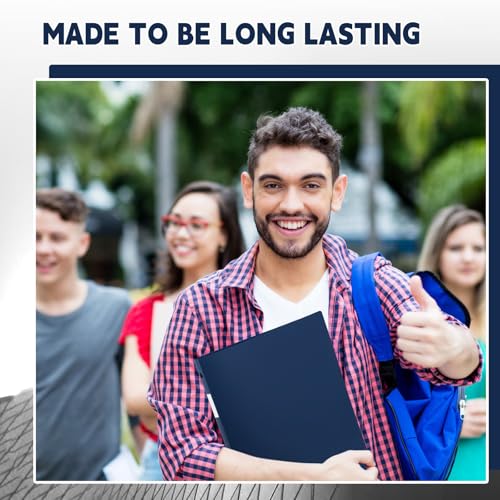 Henoyso 36 Pcs Navy Blue 1.5 Inch 3 Ring Plastic Binder Bulk, 1 1/2 Inch Soft Flexible Binders Three Round Rings Fit 8.5x11 Papers for School Office Home File Organization Supplies - color: Navy Blue