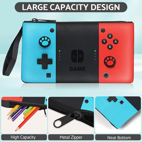 Kids Rolling Backpack for Boys - 3PCS Gamer Boys Rolling Backpack with Lunch Bag Set,Multifunctional Wheeled Bookbag for Travel,Roller School Bag for Elementary Middle School Aged 6-18