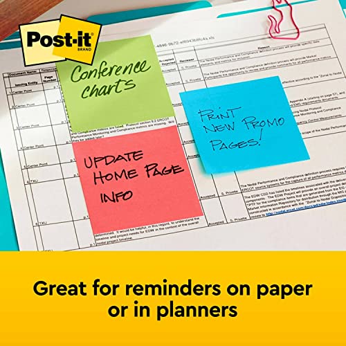 Post-it Pop-up Notes, 3 x 3 in, Poptimistic Collection, 18 Pads | School Supplies, Office Products, Accordion Sticky Notes work with Pop-Up Note Dispenser