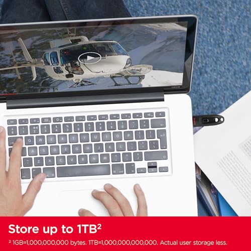 SANDISK 1TB Ultra USB 3.0 Flash Drive - Up to 130MB/s Read speeds - Black - SDCZ48-1T00-G46 - size: 1TB