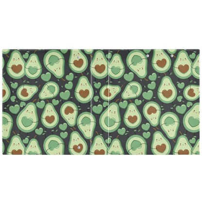 Happy Green Avocado Binder 3 Ring 1.5 Inch Binder with Clipboard&Pockets, Hardcover Binders Heavy Duty Large File Folder for Office School Supplies - Holds 200 Sheets - color: Happy Green Avocado, size: 1 Pack-12.4x10.63in