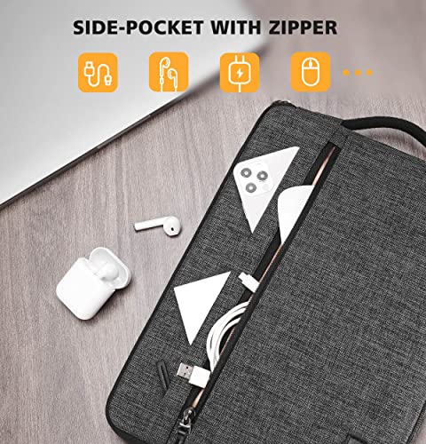 KIZUNA Laptop Sleeve 11 Inch Water-Resistant Computer Case Hand Bag for 13" MacBook Pro M2/13 Surface Pro 8 X/13.4" DELL XPS 13/12.4" Samsung Galaxy Tab S7/11.6" Samsung Chromebook 4/13.3" ASUS, Grey - color: Grey, size: 11-11.6 Inch / MacBook Pro M2 2022