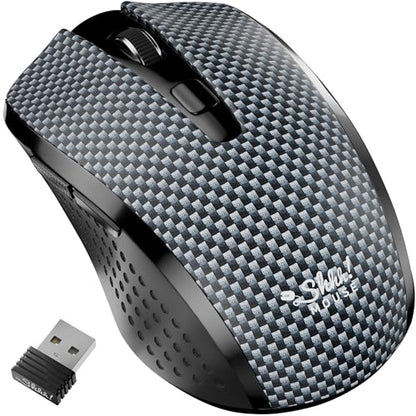무소음 무선 마우스 - 컴퓨터 마우스 무선, 노트북용 마우스, USB 마우스, 크롬북용 마우스, 무선, 마우스 Inalambrico, PC 마우스, 컴퓨터 마우스, 조용한 마우스 - color: 그레이 & 블랙.