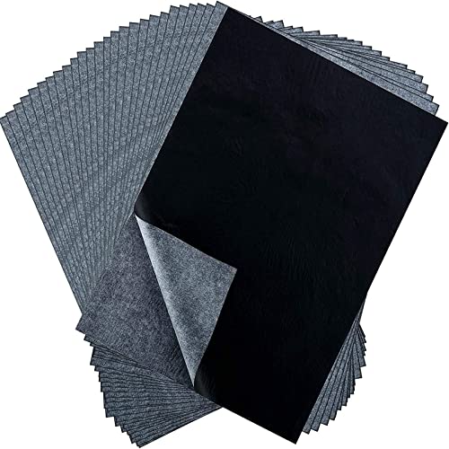 Hotop 100 Sheets Carbon Transfer Paper, Black Tracing Paper for Wood, Paper, Canvas and Other Art Surfaces (9 x 13 Inch) - size: 9 x 13 Inch