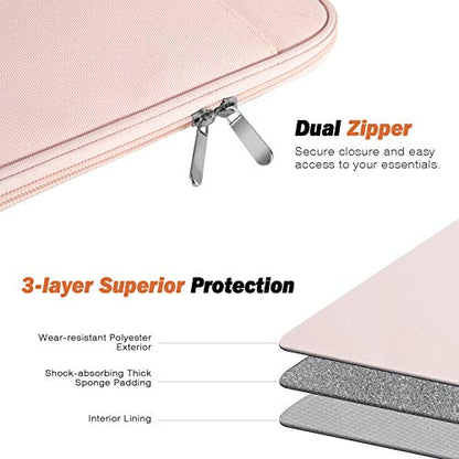 MoKo 9-11 Inch Tablet Sleeve Bag Carrying Case with Accessory Pocket | Fits iPad Air 11-inch M4, iPad Pro 11-inch M5, iPad A16 11-inch, iPad 10/9/8/7th and Tab S9/S8 11-inch, Pink - color: Pink, size: 9-11 Inch