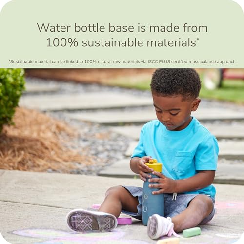 NUK Mini Me Flip Straw Toddler Water Bottle - color: Nature