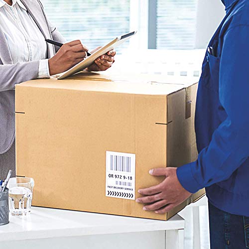 Round Corner Half Sheet Self Adhesive Shipping Labels for Laser and Ink Jet Printers, White Blank (1000 Sheets, 2000 Labels) - size: 1000 sheets, style: Round Corner-8.5"x5.5"