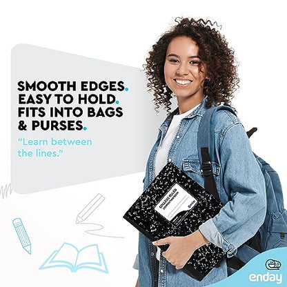 Enday Composition Notebook Hard Cover Marble composition notebook, 100 Sheets, Composition Notebooks, White Paper Composition books, Black and white composition notebook. (12 Pack, College Ruled) - size: 12 Pack