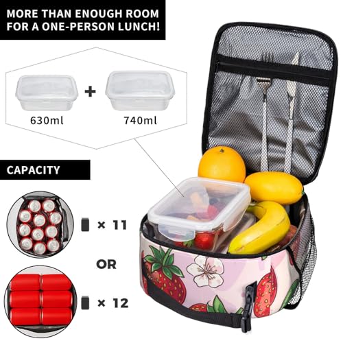 Sunflower Lunch Box for Kids Aldults, Rustic Floral Reusable Thermal Insulation Cooler Tote Bags, Autumn Bloom Harvest Pattern Insulated Bag for Student, School Picnic Camping Travel, Gifts - color: Sunflower01