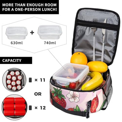 Cute Cat Lunch Box for Kids Aldults, Colorful Cartoon Reusable Thermal Insulation Cooler Tote Bags, Rainbow Star Big Eye Kitten Insulated Bag for Student, School Picnic Camping Travel, Gifts - color: Cat01