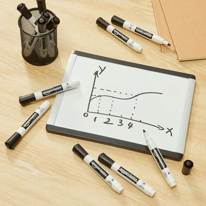 Amazon Basics Low-Odor Dry Erase Whiteboard Markers, Fine Tip, Quick-Dry, Black, 36-Pack - size: 1 Count (Pack of 36)