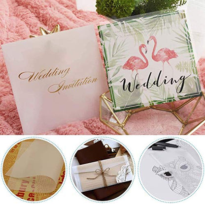 WeLiu Vellum Paper 8.5 x 11 Translucent Printable 65 Sheets for Tracing 50LBS/73GSM