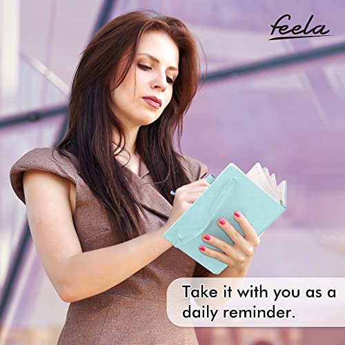 feela 12 Pack Notebooks Journals Bulk, Hardcover Notebook Classic Ruled Lined Journals with Pen Holder for Women Girls School Business Supplies, with 12 Black Pens, 120 GSM, 5.1”x8.3”, A5, Sky Blue - color: 12 Sky Blue
