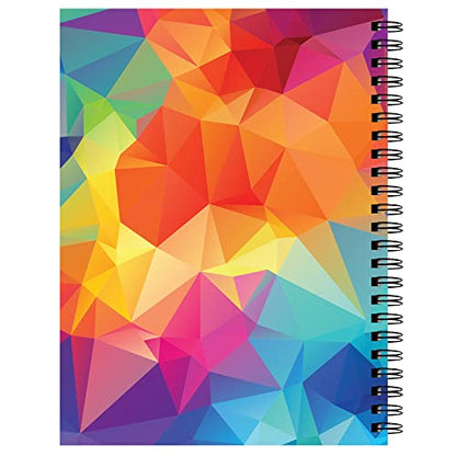 UCreate Fashion Poly Cover Sketch Book Kaleidoscope Design, 9" x 12", Multi-Color 75 Sheets - style: Kaleidoscope; 9" x 12"