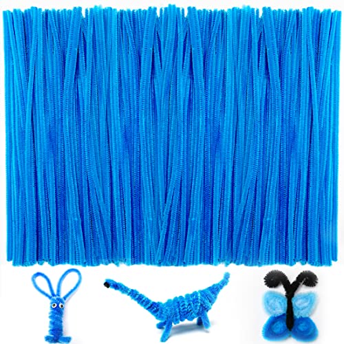 Iooleem 200pcs Dark Blue Pipe Cleaners, Chenille Stems, Pipe Cleaners for Crafts, Pipe Cleaner Crafts, Art and Craft Supplies. - color: Dark Blue, size: Small Pack