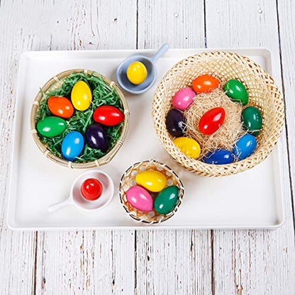 9 Colors Egg Crayons for Toddlers, Washable Non-Toxic Palm Grip Stackable Crayons, Easter Gift for Kids Boys Girls
