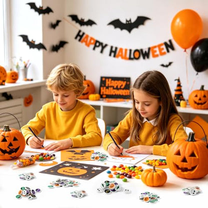 Halloween Character Mini Erasers for Kids Students Bulk Party Favors | 60P Pumpkin Black Cat Fun Pencil Erasers School Classroom Home Rewards Game Prizes Goodies Bag Filler Birthday Party Supplies - style: Halloween Character