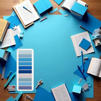 200 Pcs Sticky Index Tabs,Writable and Repositionable Book Flags Tabs Strip,Page Markers Notes Tabs Index Tabs for Page Marking Classify File,Self-Stick Notes Notebooks and Writing Pads (Blue) - color: Blue