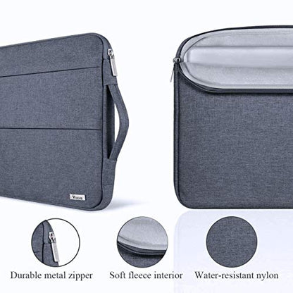 Voova 15.6 16 Inch Laptop Sleeve Case Compatible with MacBook Pro 16 M1/M2/M3/M4 Max 2019-2025, 15.6-16” Hp Lenovo Acer Asus, Waterproof Slim Computer Bag Cover with Handle, Dark Grey - color: Dark Grey, size: 15.6-16 Inch