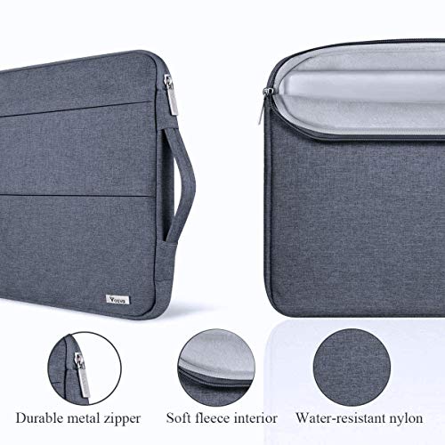 Voova 15.6 16 Inch Laptop Sleeve Case Compatible with MacBook Pro 16 M1/M2/M3/M4 Max 2019-2025, 15.6-16” Hp Lenovo Acer Asus, Waterproof Slim Computer Bag Cover with Handle, Dark Grey - color: Dark Grey, size: 15.6-16 Inch