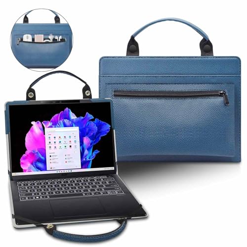 Laptop Case Cover Sleeve for Acer Chromebook 514 CB514-1W CB514-1W-30AC CB514-1W-5280 with Portable Bag with Bag Handle,Blue - color: Blue