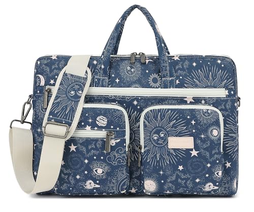 Muti-Pockets Laptop Sleeve Case Bag,Rebound Bubble Cushioned Laptop Shoulder Bag Fits Laptop 15.6 inch-16 inch (Sol de Mayo) - color: Sol De Mayo(muti-pockets)