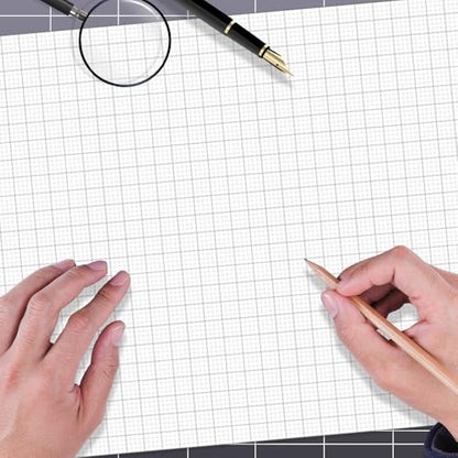 Graph Paper Pad - 36" x 24" Large Graph Paper, 30 Sheets/60 Pages, 4"x4" Ruled Grid Paper for Engineer Architect Designer Mathematician Draftsmen Sketch House Commercial Building Plan Drafting - size: 1-Pack, style: 24" x 36"
