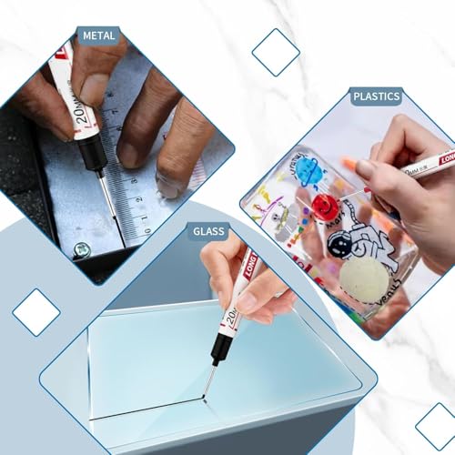24 PCS Long Head Deep Hole Marker Pens,20mm Long Nib Marker,Longs Nose Markers,Waterproof Construction Markers Marking Tool,Permanent Markers Carpenter Ink marker Pens,Metal marking Pens,Black - color: 24PCS-20MM Black
